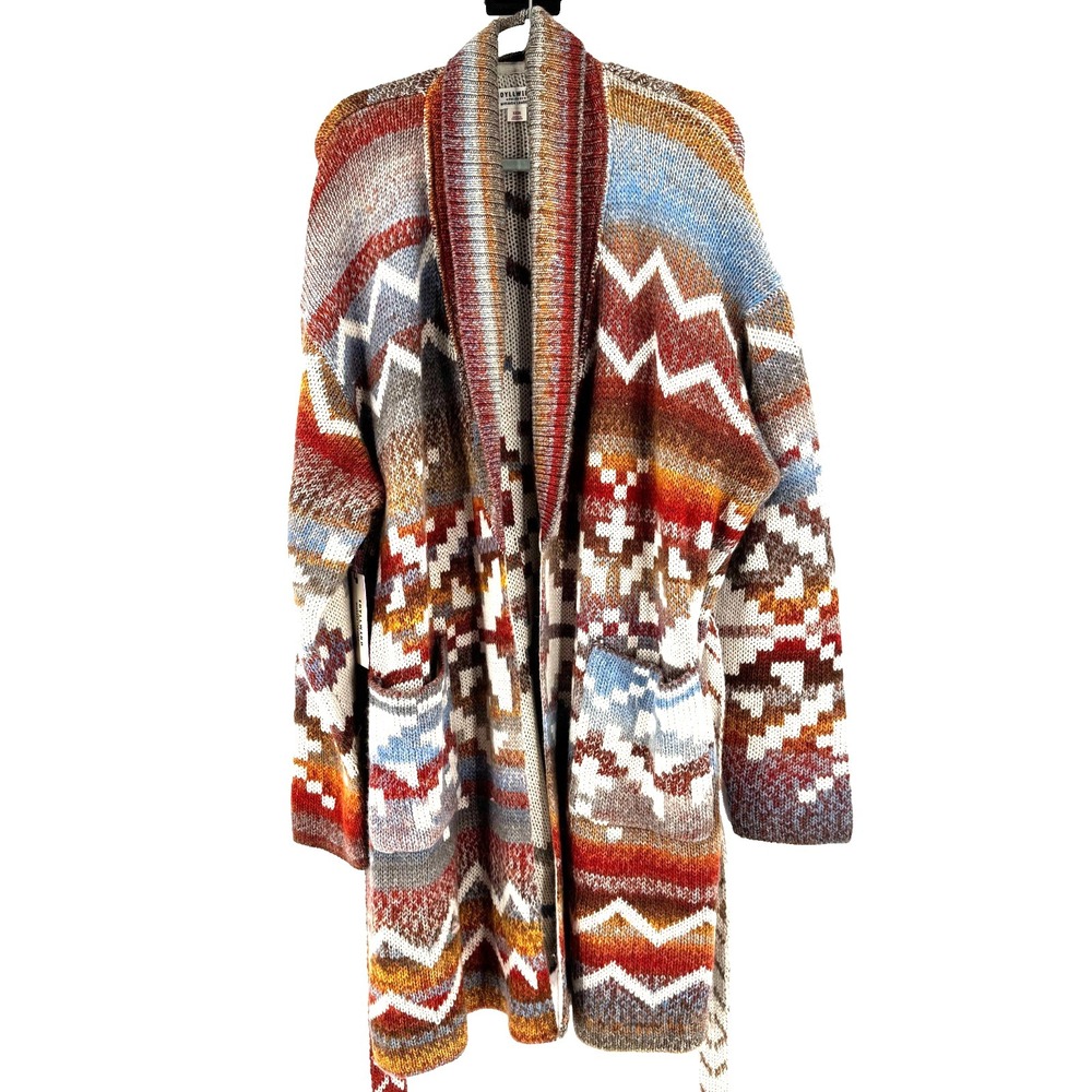NEW Idyllwind Women's Myhr Southwestern Cardigan Sweater XXL Wool Cowgirl Duster - Picture 4 of 11